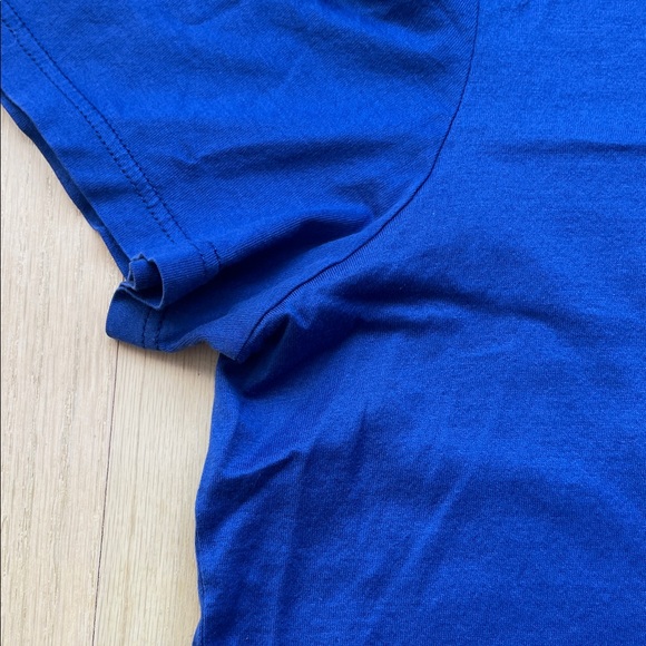 Dior (Designer) Royal Blue Unisex Short Sleeve Tee { Fits like a Men’s Medium } - Picture 6 of 12